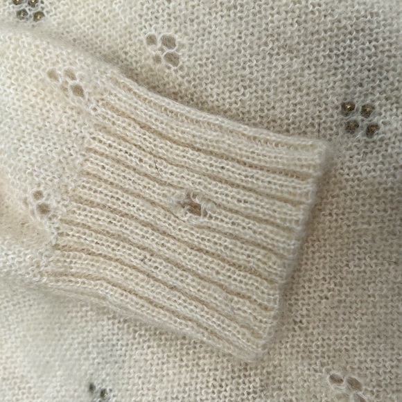 MAJE/Preowned Women's Mohair Wool Blend Crew Neck Sweater Long Sleeve sz 1 - Picture 9 of 10